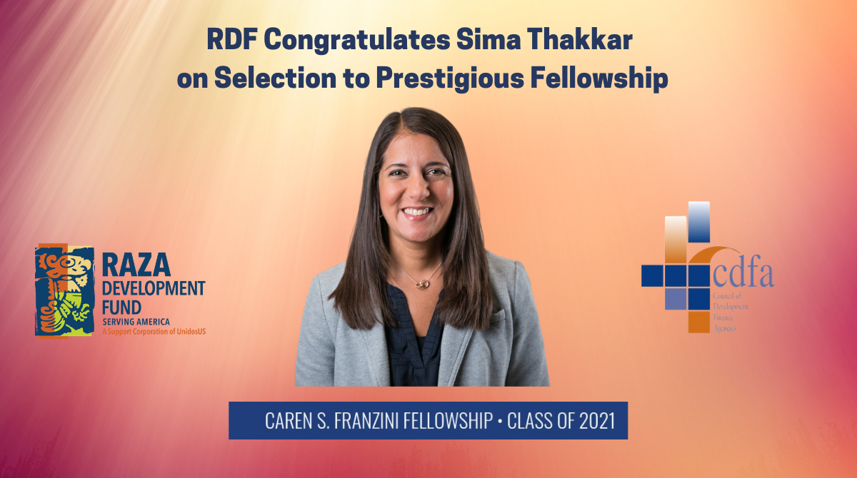 RDF Congratulates Sima Thakkar on Selection to Prestigious Fellowship